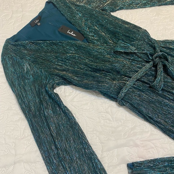 Lulu's Elegant Blue Jumpsuit - Picture 5 of 8